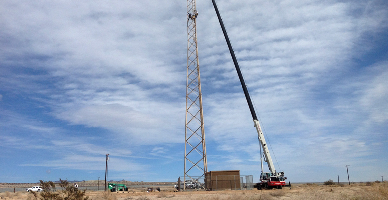 Cell Phone Tower Crane Lift Services in California